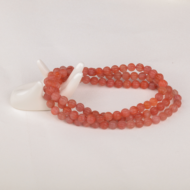 南红南瓜珠手串-红掌柜