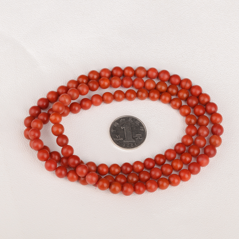 保山柿子红南红佛珠 - 红掌柜