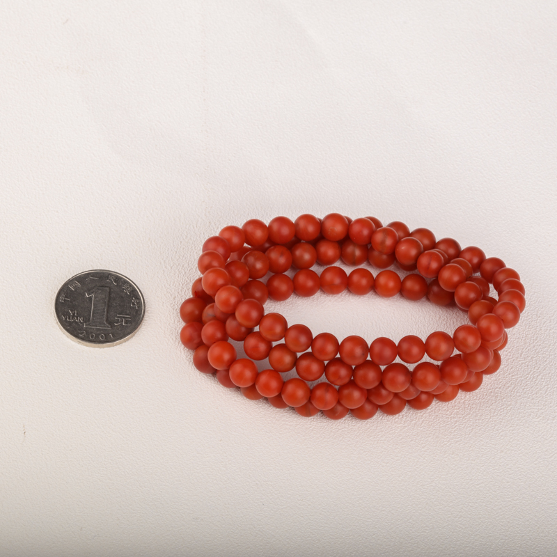 保山柿子红南红佛珠 - 红掌柜