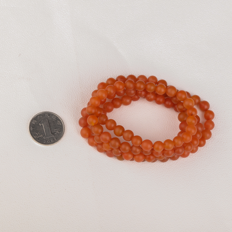 保山柿子红南红佛珠 - 红掌柜