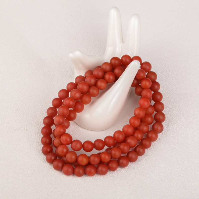 柿子红南红佛珠 - 红掌柜