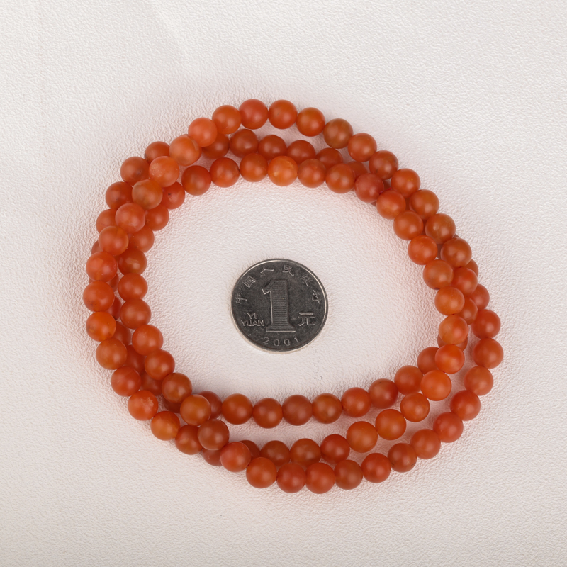保山柿子红南红佛珠 - 红掌柜