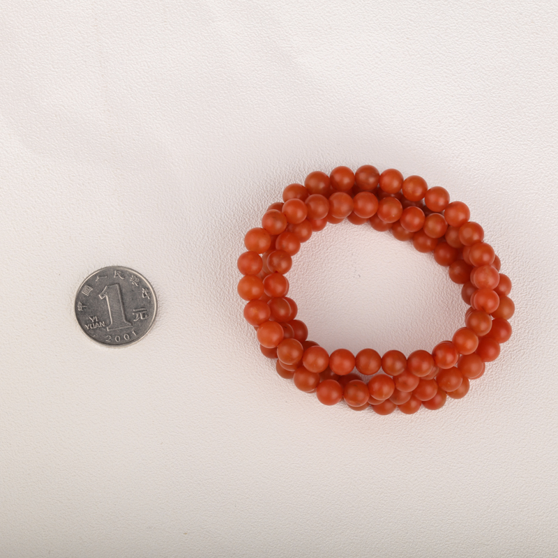 保山柿子红南红佛珠 - 红掌柜