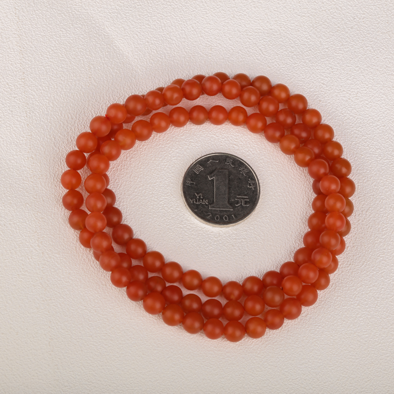 保山柿子红南红佛珠 - 红掌柜