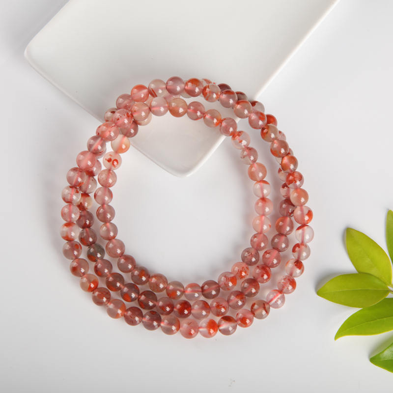 7.5mm冰飘料南红108佛珠-红掌柜