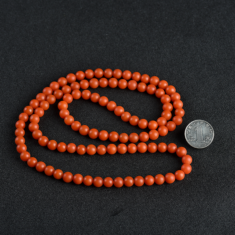 保山柿子红南红佛珠-红掌柜