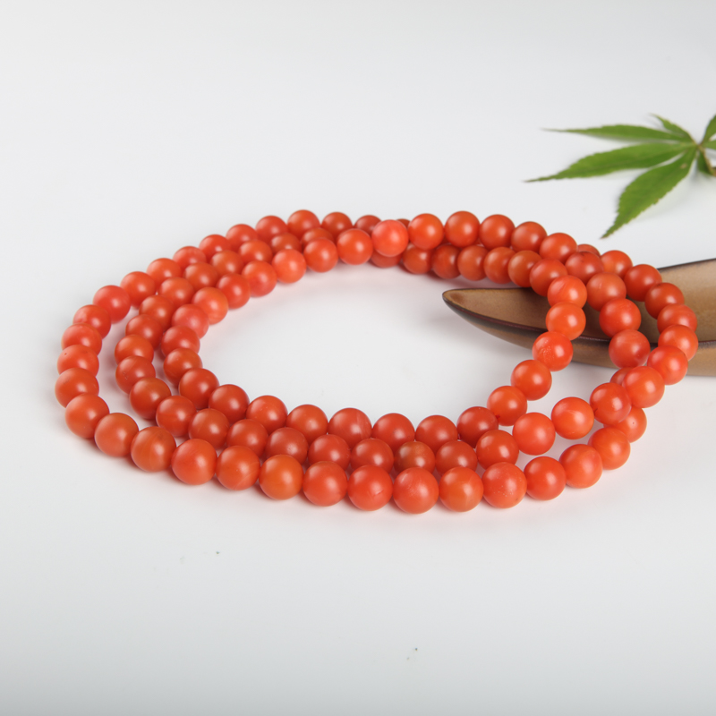柿子红南红佛珠-红掌柜