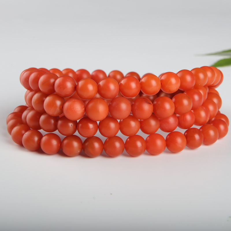 南红108佛珠-红掌柜