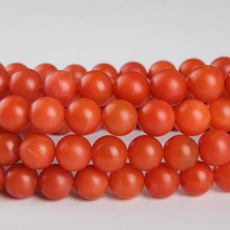 柿子红南红佛珠-红掌柜