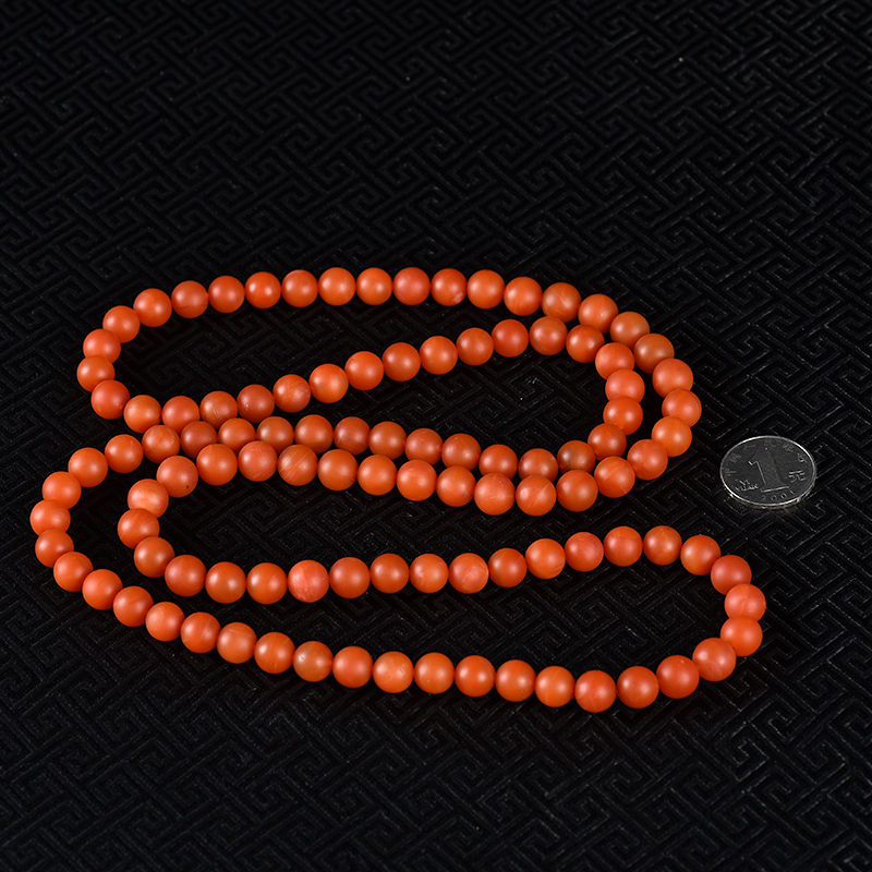 柿子红南红佛珠-红掌柜
