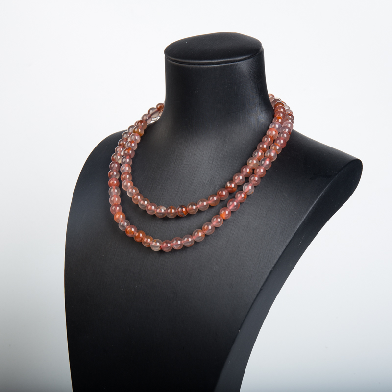 四川冰飘料南红佛珠-红掌柜