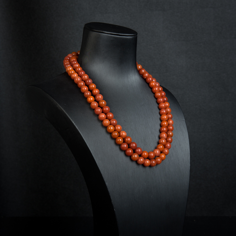 天然南红108佛珠-红掌柜