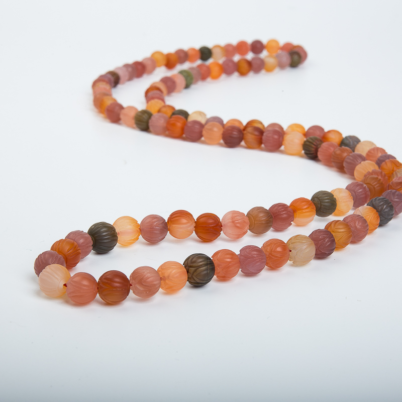 盐源玛瑙莲花珠-红掌柜