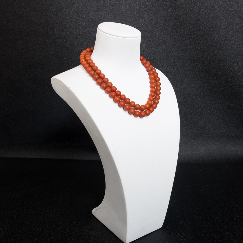 8.2mm天然南红多圈手串-红掌柜