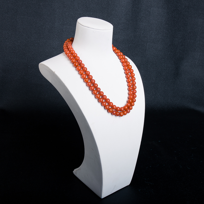 保山柿子红南红108佛珠-红掌柜