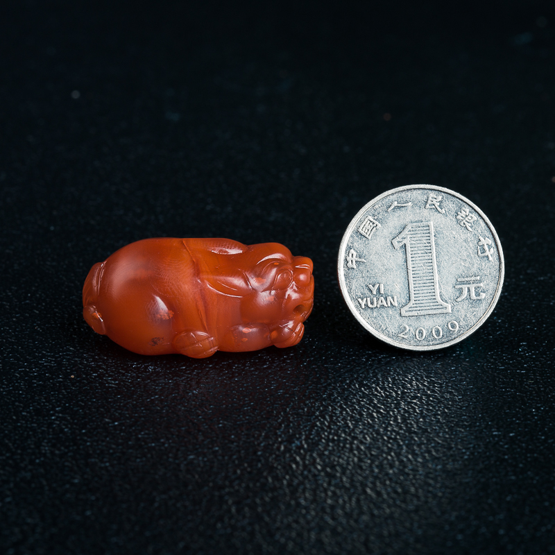 樱桃红南红吊坠-红掌柜