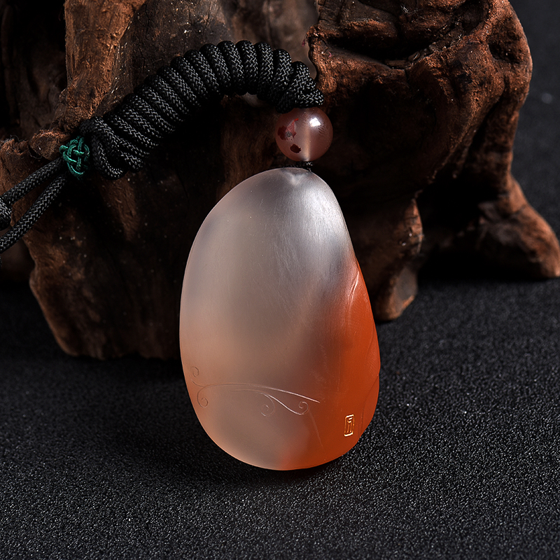 南红观音吊坠 - 红掌柜