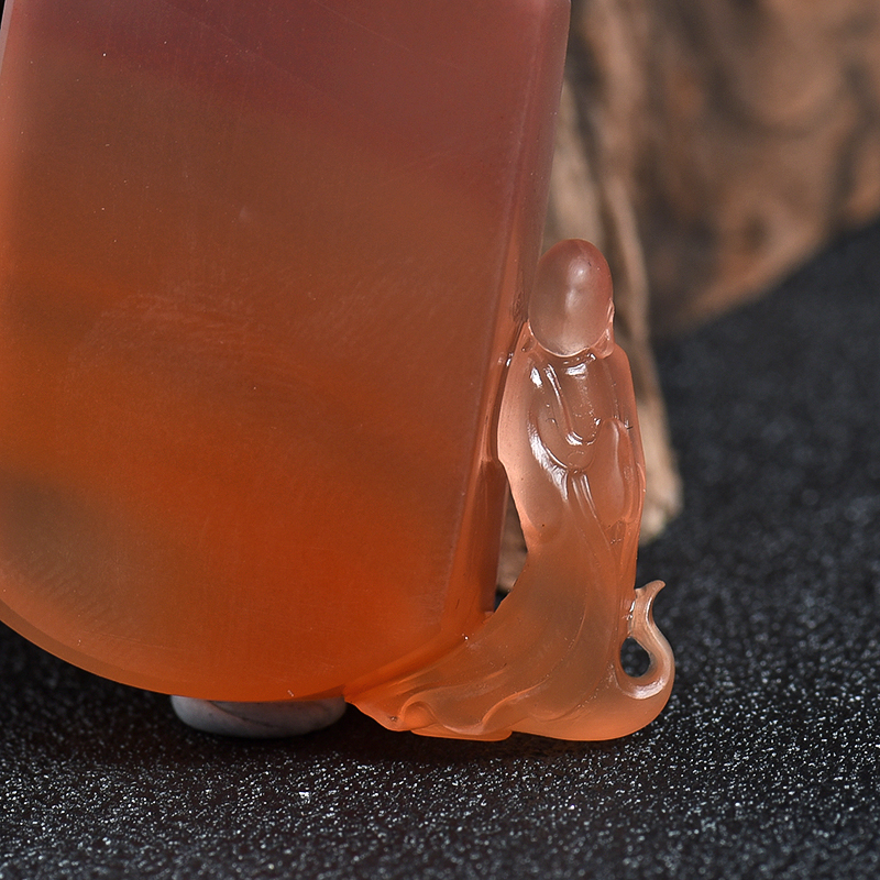 保山红白料南红挂件 - 红掌柜