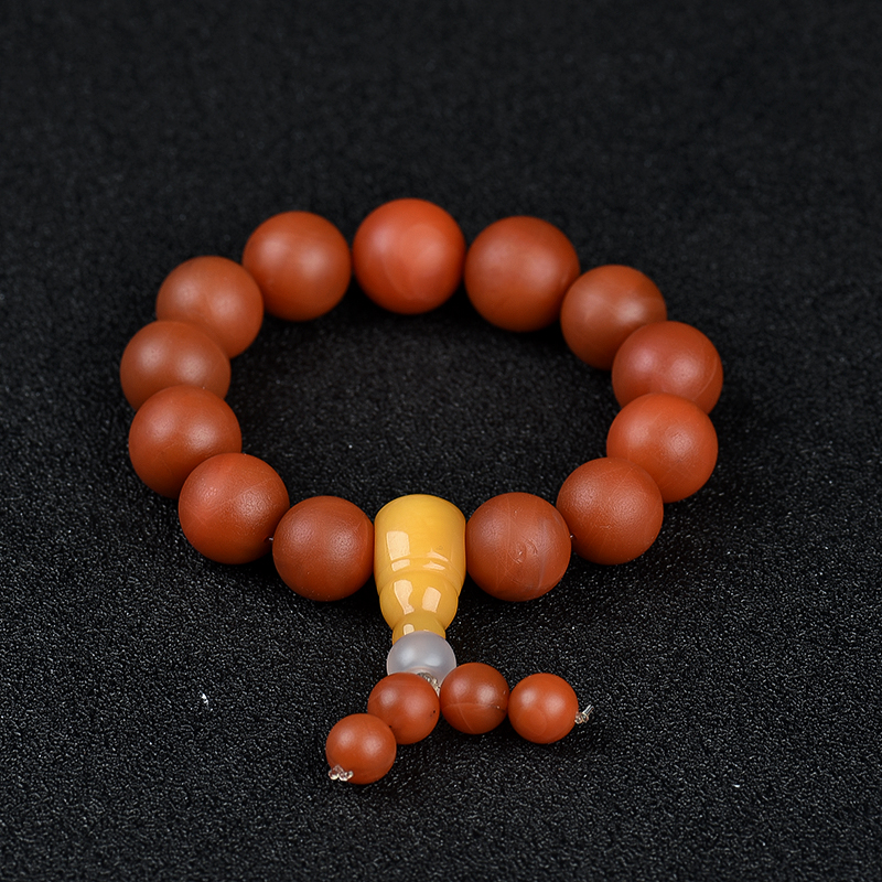 柿子红南红手串-红掌柜