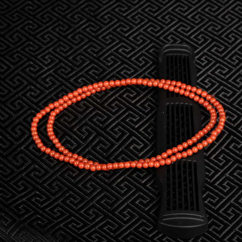 柿子红南红多圈手串-红掌柜