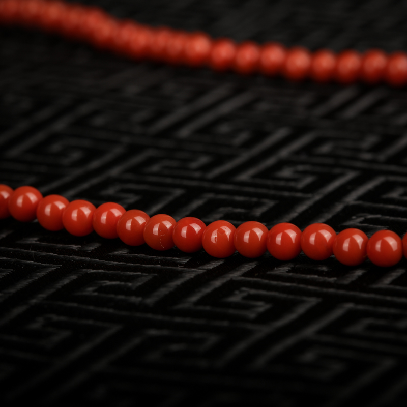 四川凉山柿子红南红多圈手串-红掌柜