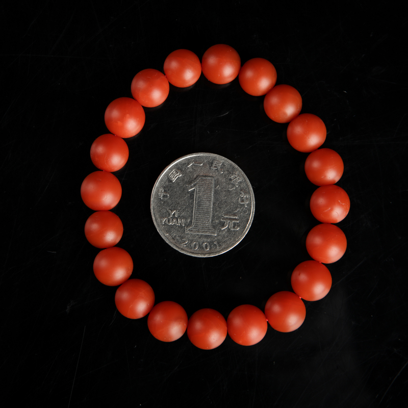 柿子红南红手串-红掌柜