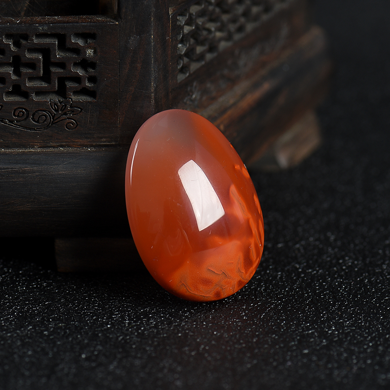 南红随形吊坠-红掌柜