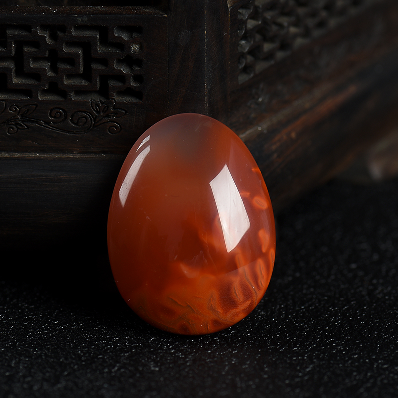 天然南红随形挂坠-红掌柜