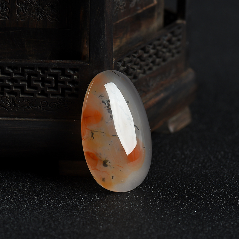 南红随形吊坠 -红掌柜