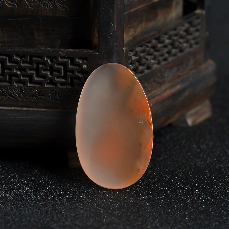 四川冰飘料南红随形吊坠 -红掌柜