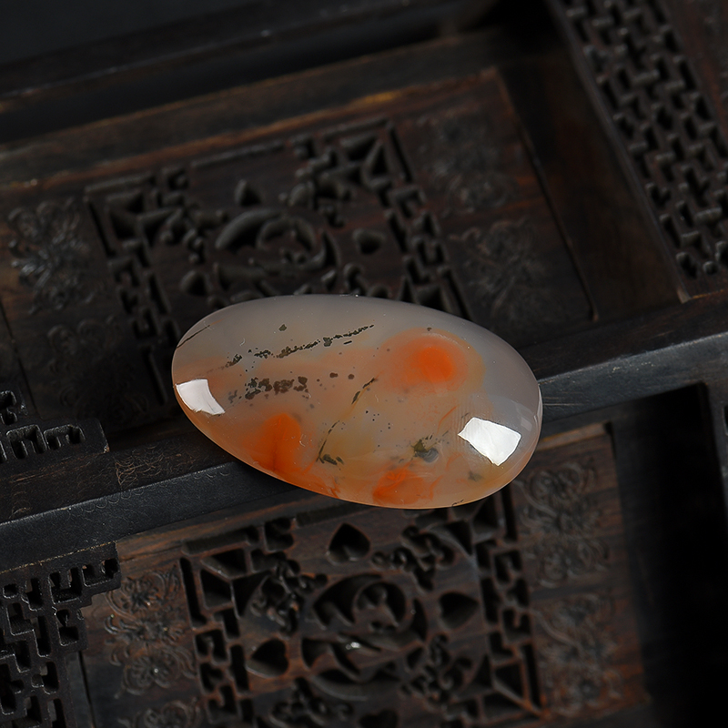 天然南红随形吊坠 -红掌柜