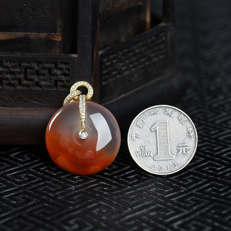 冰飘南红吊坠-红掌柜