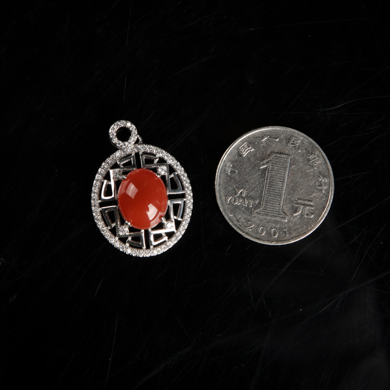 川料南红吊坠-红掌柜