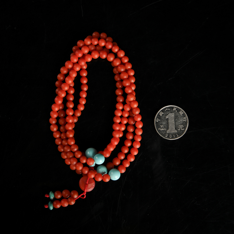 柿子红南红佛珠-红掌柜