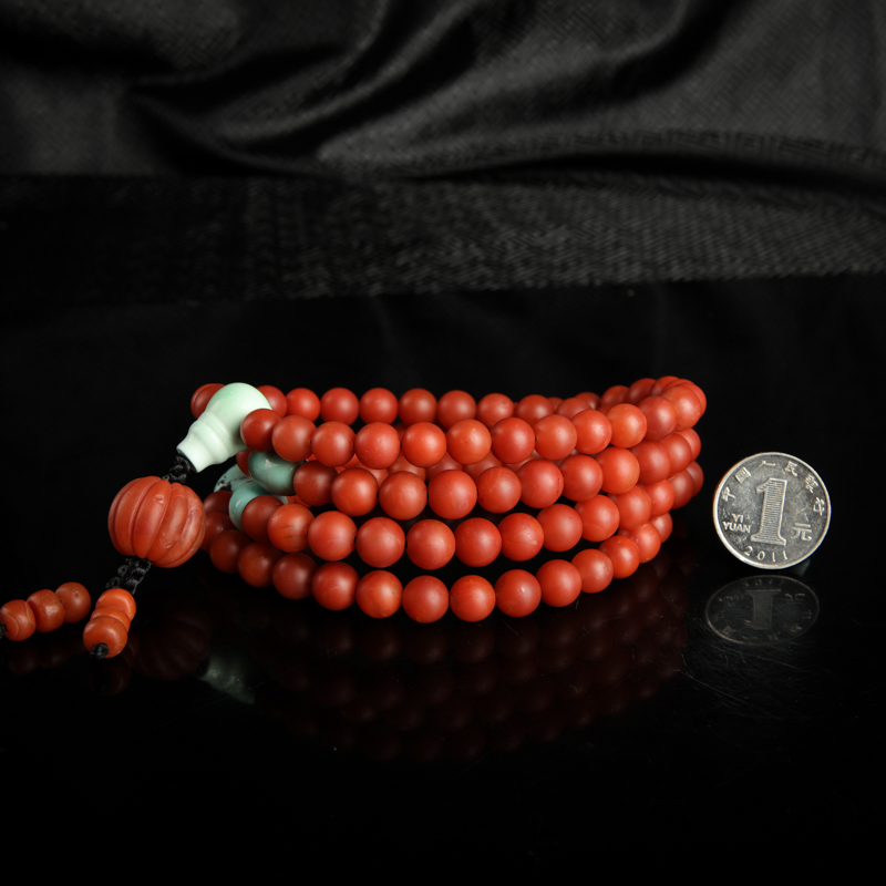保山南红佛珠-红掌柜