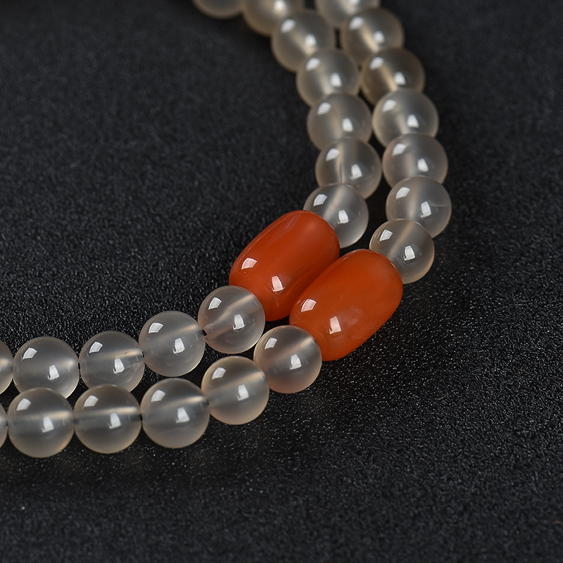 荔枝冻南红佛珠-红掌柜