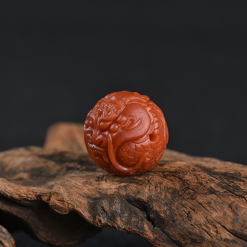 柿子红南红吊坠-红掌柜