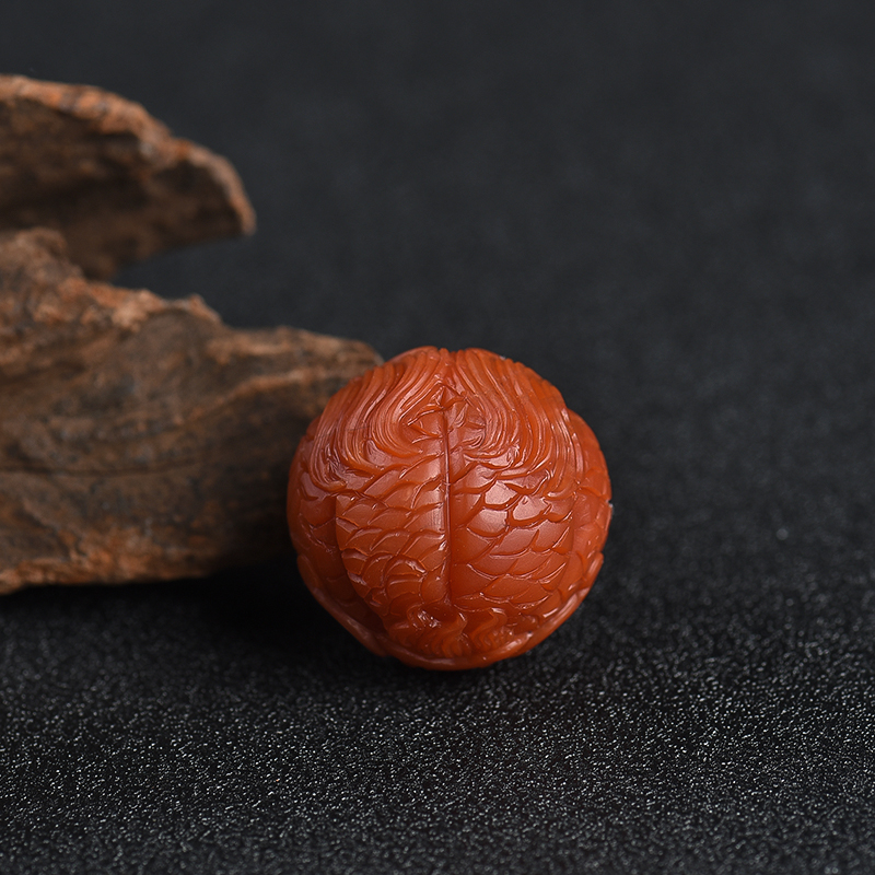 柿子红南红龙珠-红掌柜