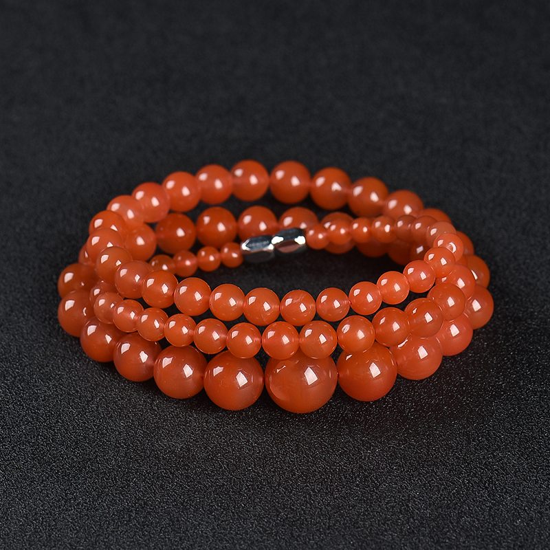 天然樱桃红南红项链-红掌柜