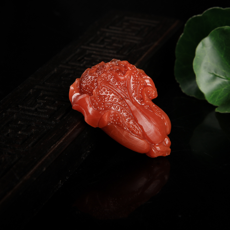 南红百财吊坠-红掌柜