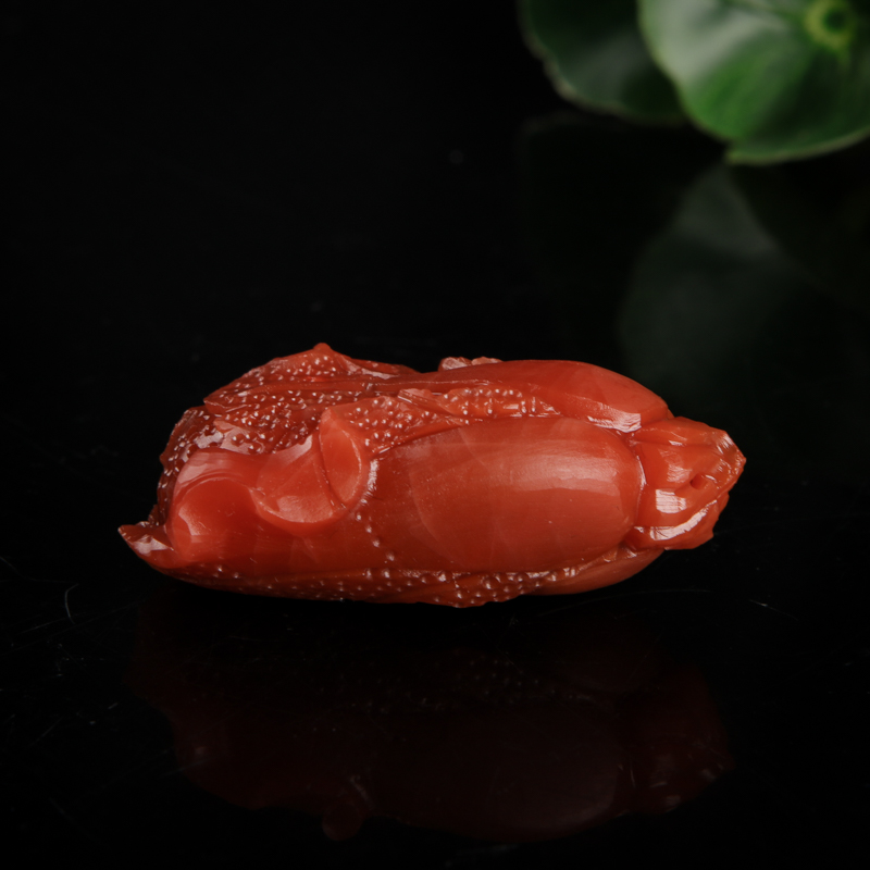 保山南红百财吊坠-红掌柜