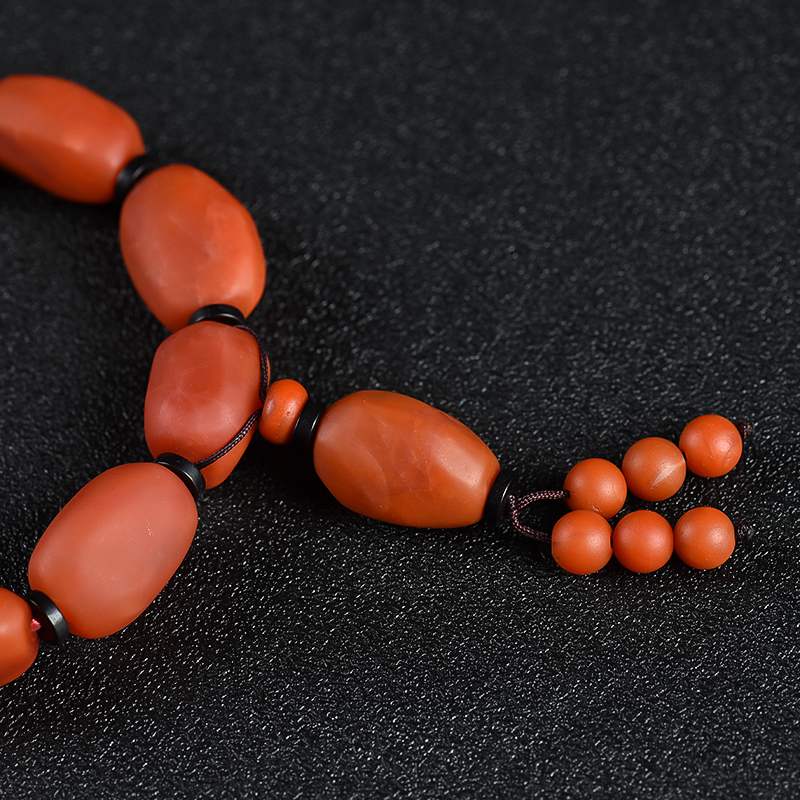 柿子红南红手串-红掌柜