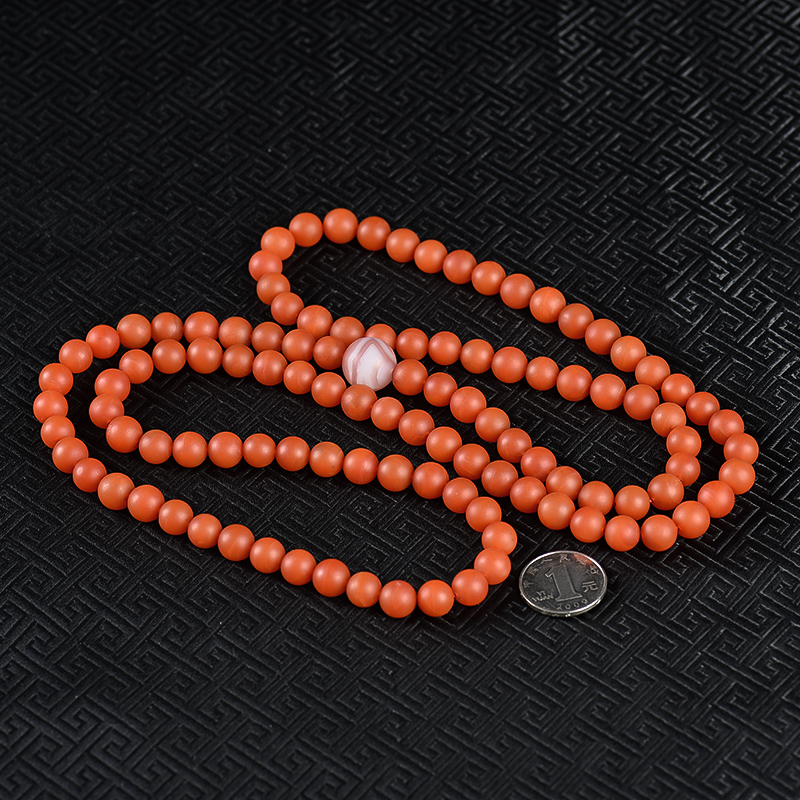 樱桃红南红佛珠-红掌柜
