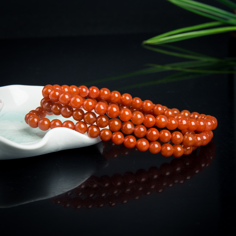南红多圈手串-红掌柜