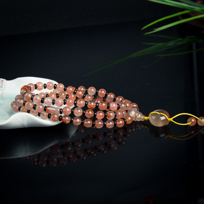 天然南红手串-红掌柜