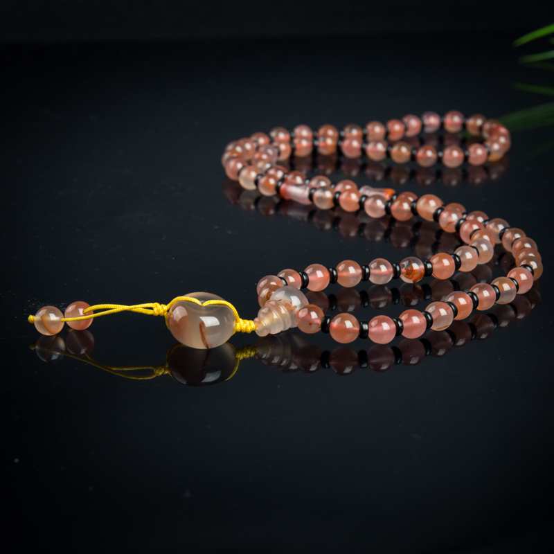 6.7mm冻料南红手串-红掌柜