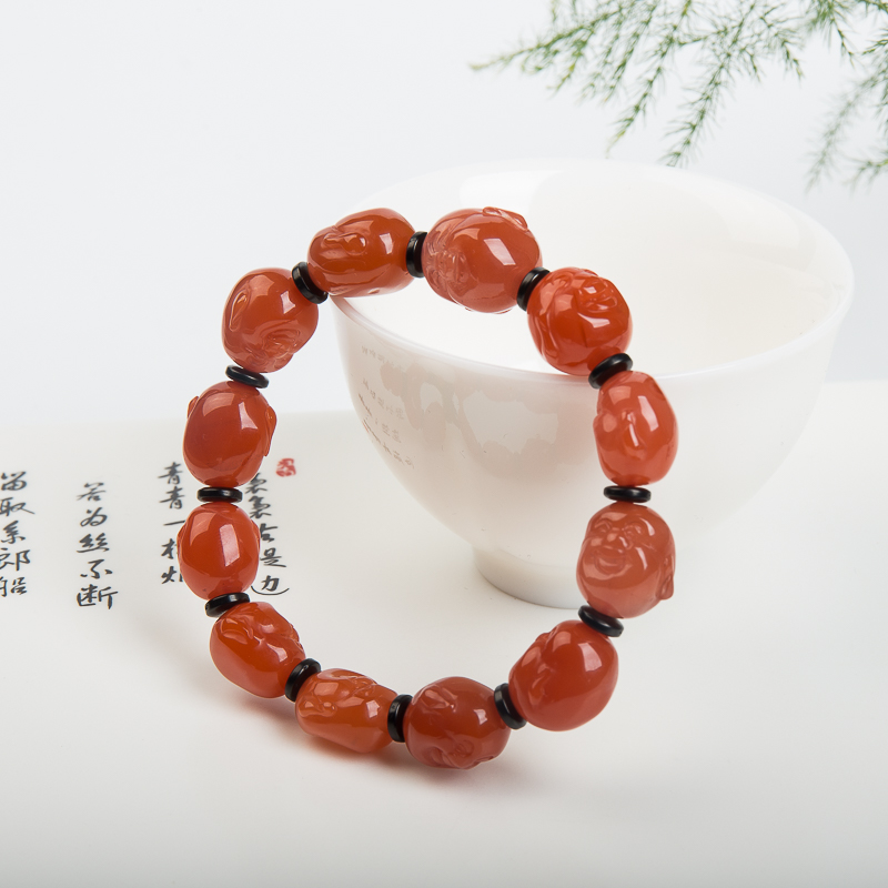 樱桃红南红手串-红掌柜