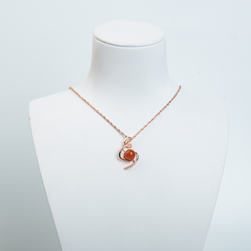 银镶柿子红南红套装-红掌柜