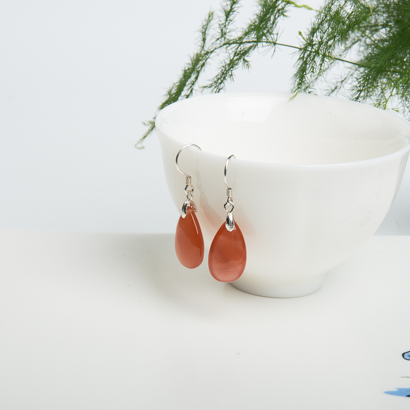 樱桃红南红耳坠-红掌柜