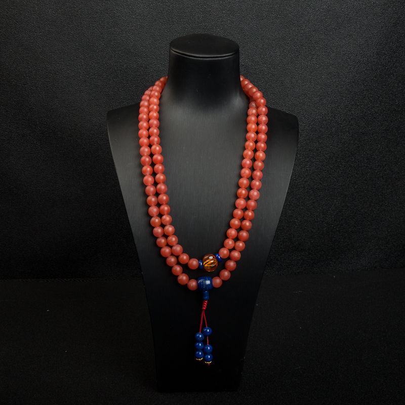 南红108佛珠-红掌柜